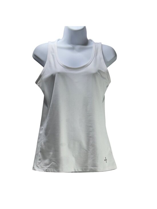 Tommie Copper Tops - Tommie Copper Women's Copper & Zinc Infused Tank Top White Size L